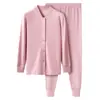 Top cárdigan para mujeres de mediana edad y mayores, abrigo de otoño para mamá, chaqueta de algodón puro, ropa interior térmica, suéter de algodón abierto para abuela, pieza única