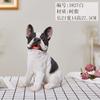 Juguete para Perro Bulldog Francés Modelo de Bulldog Francés de Resina Decoración del Hogar Figura de Perro Regalo Navidad