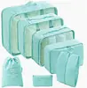 Conjunto de sete bolsas de armazenamento para viagem, conjunto de sete bolsas de classificação de bagagem de viagem espessadas, fabricantes