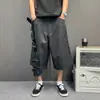 Estilo de Rua Retrô Americano Original Jeans Tático Shorts Multifuncionais Cor Original Jeans Shorts Marca Tendência Unissex