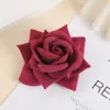 Suministro Aliexpress Terciopelo de Manualidades Simulado Grande Multicolor Rosa Ramillete de Novia Tocados para Sesión en la Costa Flor para el Cabello