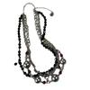 Collar de cuentas multicapa de estilo europeo y americano, ligero, de lujo, de nicho, con personalidad, diseño de cadena de clavícula de alta gama, nueva moda