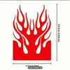 Adesivos de Chama para Motocicleta Transfronteiriços para Retrovisores, Para-choques, Arranhões na Carroceria, Motocicletas, Skateboards e Capacetes