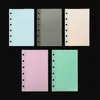 Accesorios para cuaderno de anillas A7, recambio de agenda desmontable, bolsa de PP para presupuesto de 6 agujeros
