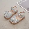 Sandalias para Niñas 2026 Verano Nuevo Estilo Zapatos de Princesa para Niños Lazo Pequeño Fragante Sandalias Romanas para Niñas Zapatos de Playa