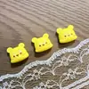 Decoraciones Populares para Uñas Serie de Animales de Dibujos Animados Versátiles Accesorios de Resina de Color Sólido 3D de Conejo y Gato