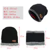 Gorro y bufanda de invierno transfronterizos conjunto de dos piezas para hombre gorro de punto cálido con forro de forro polar protección para los oídos para montar al aire libre gorro de lana para la cabeza