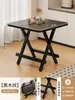 Mesa Plegable, Mesa Pequeña Portátil para Apartamentos de Alquiler, Mesa de Comedor para el Hogar, Mesa Cuadrada, Mesa Pequeña para Montar Puestos