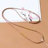 Corda de Couro Encerado Artesanal Pingente de Jade Dourado Cordão Pingente de Jade Fivela de Segurança Cordão para Pendurar Cordão para Pescoço Homens Mulheres Cordão de Colar Preto