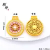 Colar com Pingente de Vitral Estilo Antigo Loja Velha Sand Dourado Rosa Rosa Bússola Exquisita Corrente Clavícula Joias Banhadas a Cobre Dourado Venda por Atacado