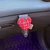 Gancho para Coche con Forma de Corazón Estilo Chanel Gancho Creativo para Coche Guantera del Pasajero Gancho de Almacenamiento Multifuncional para Mujeres