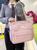 Bolso de hombro portátil de gran capacidad y fácil de combinar, bolso de mano para estudiantes, tutorial de clase, bolso de mano suave para chicas.