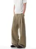Pantalones de Lino Color Lino Estilo Old Money para Hombres y Mujeres, Pantalones Casuales de Verano Simples, Fluidos, Transpirables, Pierna Recta Suelta, Largo hasta el Suelo
