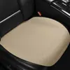 Cojín para Asiento de Coche de Gamuza con Sensación de Piel, Paquete Medio, Adecuado para Todas las Estaciones, Antideslizante, Transpirable, Cojín de Sillín, Juego de Tres Piezas para Asiento Delantero y Trasero