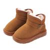 Botas de nieve para niños, novedad de invierno de 2024, botas gruesas de algodón con forro polar, cálidas, impermeables, grandes, de algodón, para niños y niñas.
