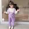 Traje para Niñas 2024 Primavera y Otoño Nuevo Ropa de Bebé Niña de Un Año Conjunto Deportivo de Dos Piezas para Niños