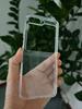 Para Samsung Flip6 Funda para Teléfono Móvil Serie Cristalina Simple Transparente Dos en Uno TPU PC Funda Protectora Resistente a Caídas