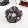 Goma para el pelo Retro Coreana con Estampado Paisley de Doble Capa para Mujer, Estilo Perezoso para Moño, Lazo Grande para el Cabello, Accesorio para el Cabello