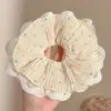 Donas con estampado de leopardo para otoño e invierno, ligas para el cabello extragrandes para un look relajado y casual, perfectas para coletas bajas, accesorios para el cabello estilo retro
