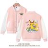 Roupas, Jaquetas, Uniformes de Beisebol para Primavera e Outono, Tops Pokemon Estilo Coreano para Meninos e Meninas, Modernos