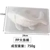Molde Plástico PP em Formato de Peixe para Bolos de Arroz, Molde de Carpa, Molde de Gelatina em Formato de Peixe, Modelo de Salada em Formato de Peixe, Molde para Bolo e Pudim