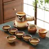 Tetera para Preparar Té para Uso Doméstico, Maceta Cerámica Moderna de Interior para Preparar Té, Tetera Individual para Té de Leche Tostado Yunnan, Tetera con Asa Lateral No Caliente