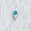 Aretes de Aleación de Titanio G23 Ópalo Nebulosa Helado Astm F-136 Titanio Rosca Interna Cabeza de Arete para Perforación de Ópalo