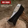 Hacha de Overlord Genuina Forjada, Hacha para Leña Forjada de Acero para Vías, Filo Reforzado de Doble Cara, Hacha Templada a Alta Temperatura