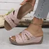 Sandalias Planas Cómodas Casuales de Verano 2026 para Mujer Tallas Grandes, Estilo Extranjero, de Deslizamiento, Talla Única