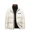 Nova coleção de inverno: jaquetas de plumas masculinas jacquard grossas, quentes e resistentes ao frio, casacos externos estilosos e casuais para homens, atacado