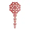 Flor Roja Color Duradero Tatuaje Pegatina Dopamina Alto Valor Atmósfera Lavable Pierna Brazo Chica Caliente Pegatina
