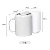 Vaso para Enjuague Bucal y Soporte para Cepillo de Dientes de Succión Magnética, Soporte de Pared para Vaso de Cepillo de Dientes, Soporte de Plástico para Cepillo de Dientes sin Taladrar con Asa, Diseño Simple