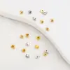 Cierre de Posicionamiento Versión Estrecha Chapado en Oro de 14K Color 18K Botón de Presión Conserva Color Pulsera DIY Collar Clip de Extremo Hebilla Delgada Accesorios