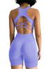 Traje deportivo transfronterizo para mujer, para correr, fitness, reunión, chaleco de yoga ahuecado, traje de fitness de alta resistencia a prueba de golpes