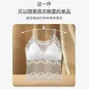 Venda Direta de Fábrica Em Estoque Camisola Sexy de Cetim com Renda Franzida Anti-Queda Anti-Exposição Roupa Externa Roupa Íntima Primavera Verão