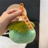 Boneca Pingente Plush de Caqui Bom Chaveiro Decorativo para Carro Pelo de Coelho Rex Imitado Caqui Ruyi Pendente de Bolsa