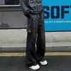 Pantalones cargo de estilo americano para el día a día, pantalones largos anchos retro de moda para hombre de primavera/otoño, pantalones casuales de estilo urbano