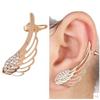Huailang Alas Doradas Pendientes Distintivos Aretes Punk Exagerados para Mujer Joyería de Oreja Moda Productos Nuevos