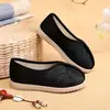 Almohada Blanca Grulla Nuevo Estilo Chino Unisex Zapatos Hanfu para Niños Patrón de Olas del Mar Zapatos de Deslizamiento para Actuación Suela Suave Populares Estilo Antiguo Étnicos Niños
