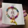 Nuevo Pulsera de Cristal de Turmalina con Perlas Estilo Chino para Mujer con Colgante de Lirio del Valle, Accesorio de Joyería Hecho a Mano de Alta Gama