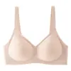 Sujetador push-up con copas fijas cruzadas para mujer, senos pequeños, realce, anti-caída, sin copas vacías, soporte suave, espalda bonita, sujetador sin costuras