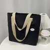 Bolso de Lona de Pana de Gran Capacidad 2025 Otoño e Invierno Nuevo Bolso Grande Literario Versátil Bolso de Mano para Viajar Bolso de Hombro Bolso Cruzado
