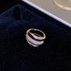 Anillo de Dragón de Ágata Artificial Chapado en Oro Real Diseño de Nicho Sentido Anillo de Dedo Moda Nacional Lujo Ligero Sensación de Alta Gama Joyería para Mujeres