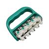Masajeador de rodillo de plástico chapado para el cuerpo, masajeador meridiano de mano para uso doméstico para empujar la grasa, para aliviar los músculos