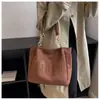 Bolsa de Luxo Feminina Grande Capacidade 2024 Nova Moda Estudante Universitário Bolsa de Ombro em Lona Bolsa Tote para o Dia a Dia