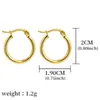 Pendientes de Anillo Grande de Círculo Personalidad Corea del Sur para Mujer Anillo Pendientes de Moda Exagerados Europeos y Americanos Pendientes Elegantes de Celebridad de Internet Aro Pequeño para Oreja