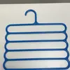 Perchero Multifuncional de Cinco Capas para Pantalones Clip para Pantalones Colgador Multicapa para Armario Estante para Guardar Pantalones Ropa Artefacto para Almacenamiento Doméstico