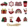 Adornos para Decoración de Fiesta Navideña de Amazon, Decoraciones de Atmósfera Navideña, Colgantes y Etiquetas para Árbol de Navidad