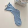 Calcetines Finos de Verano para Mujer con Colores Contrastantes, Calcetines Holgados Estilo Japonés, Calcetines Transparentes de Costilla de Doble Puño a Media Pantorrilla, Calcetines Zhuji
