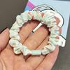 Estampa de Morango Fofa e Tingimento Círculos Intestinais Pequenos Material Infantil DIY Feito à Mão Elástico de Cabelo de Alta Elasticidade Durável Doce Pequeno Flor Círculos de Cabelo